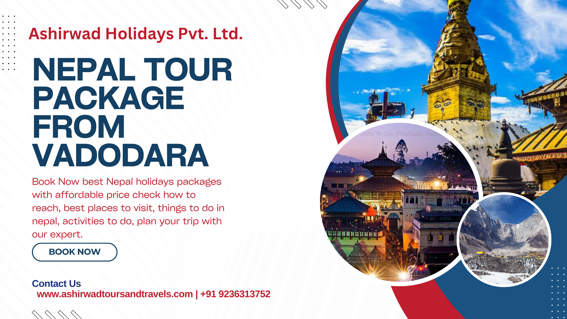 Nepal tour packages from Vadodara